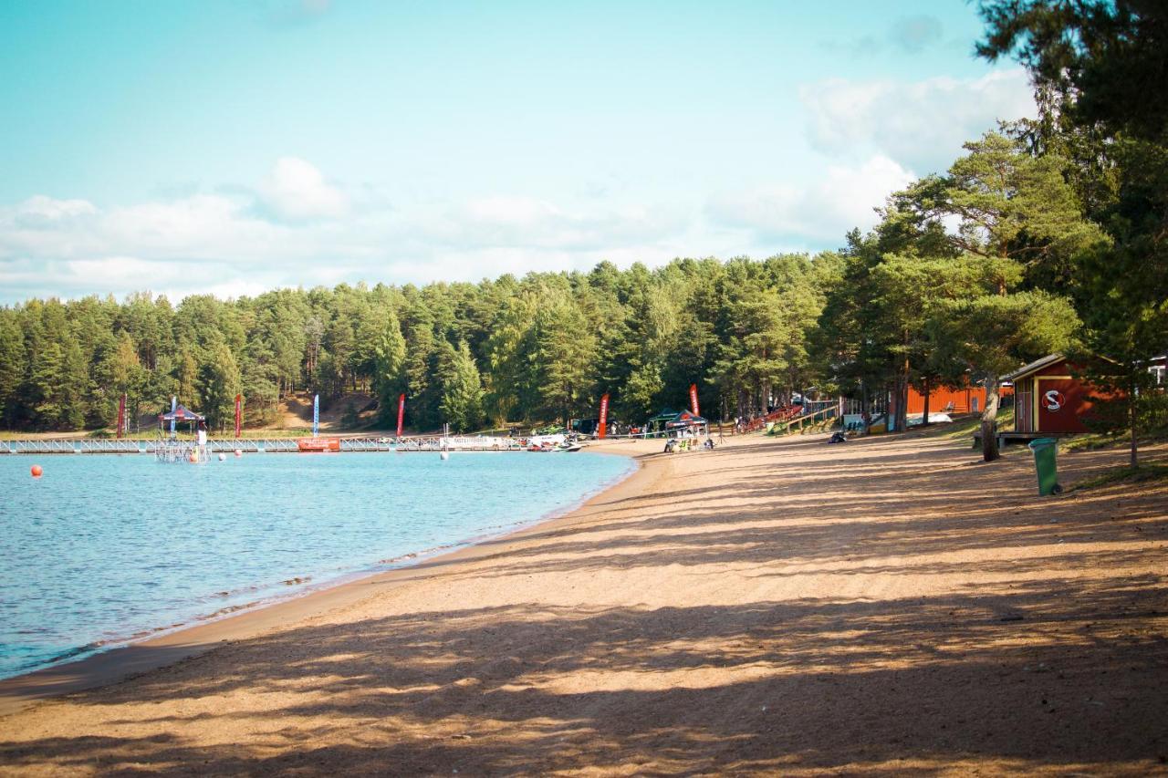 Arsunda Strandbad Sjoesunda Vandrarhem Bagian luar foto